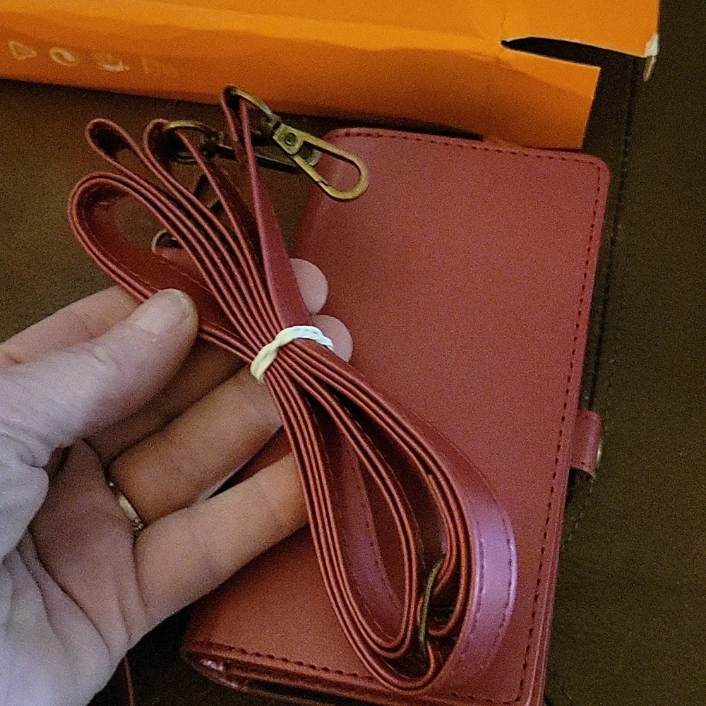 Red iPhone 11 Zipper Wallet Cell Phone Case Pleather